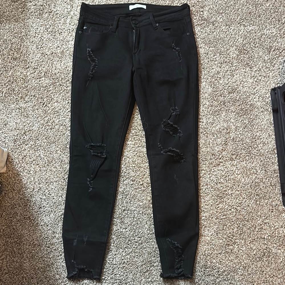 KanCan Black Distressed Jeans